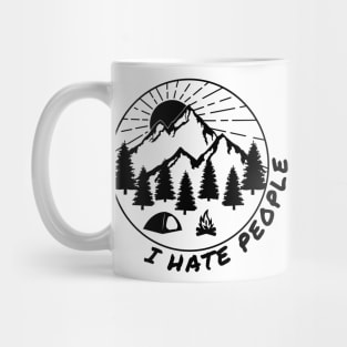 I Hate People Funny Camping Introvert Mug